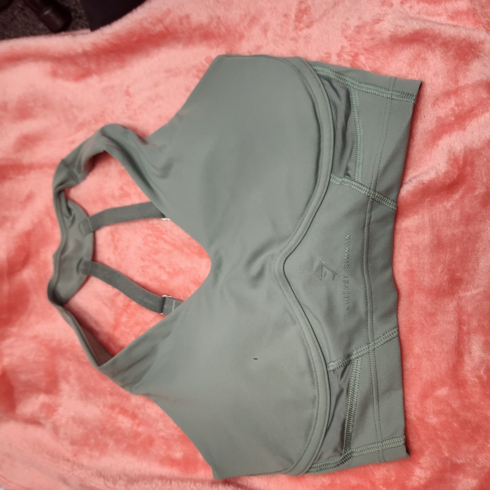 Gymshark X Whitney Collab Women's Sage Green Sports Bra